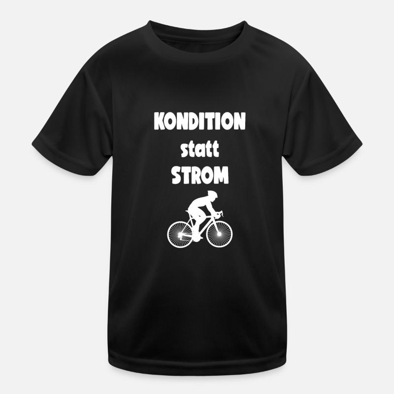 Kondition statt Strom Kinder Funktions-T-Shirt