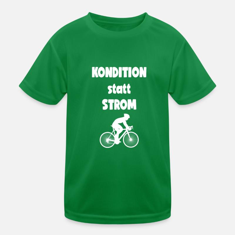 Kondition statt Strom Kinder Funktions-T-Shirt