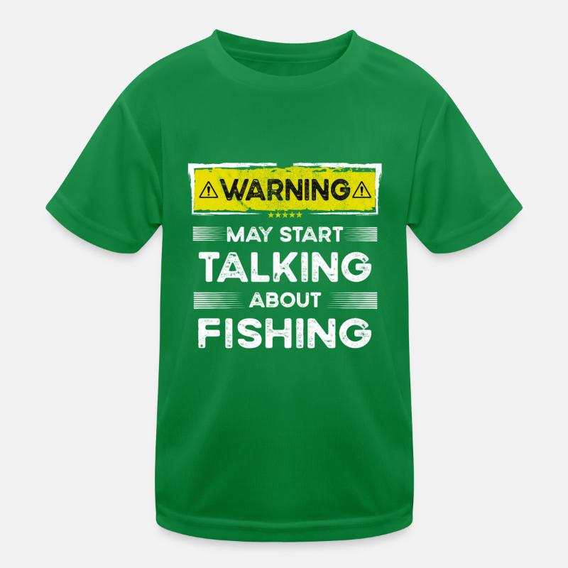 Parler de pêche drôle T-shirt sport Enfant