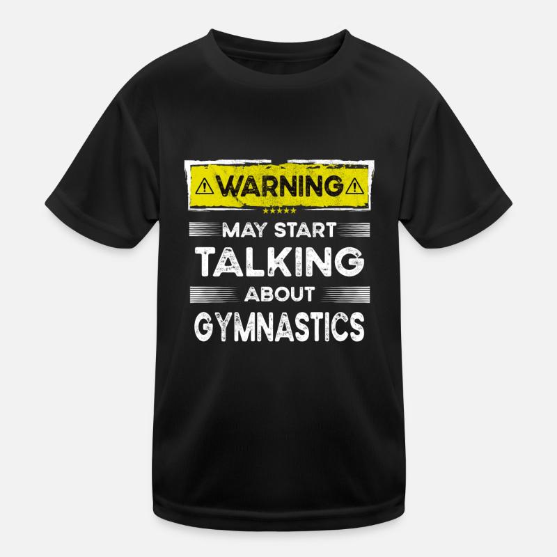 Talking about Gymnastics funny Kids Functional T-Shirt