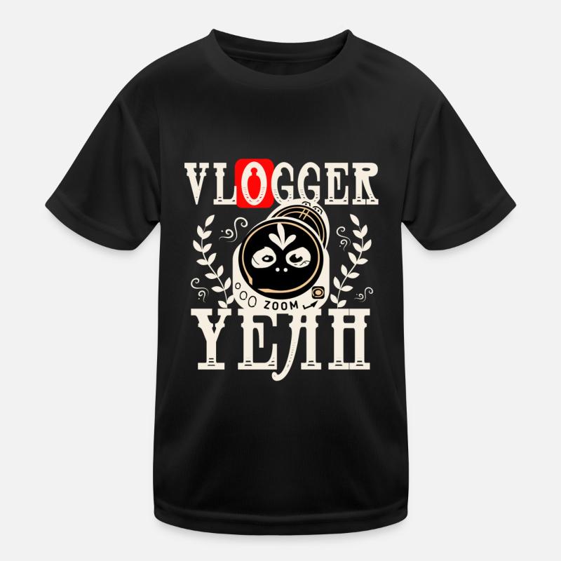Vlogger Kinder Funktions-T-Shirt