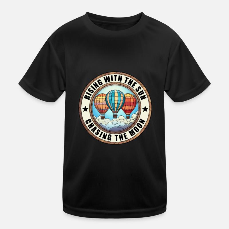Heißluftballon Kinder Funktions-T-Shirt