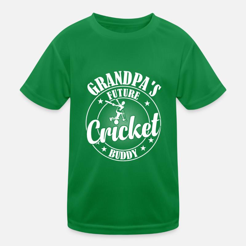 Grandpa's Future Cricket Buddy - Cricket Player Kids Functional T-Shirt