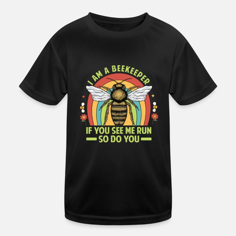 Funny Beekeeper Saying - Bee Swarm Kids Functional T-Shirt