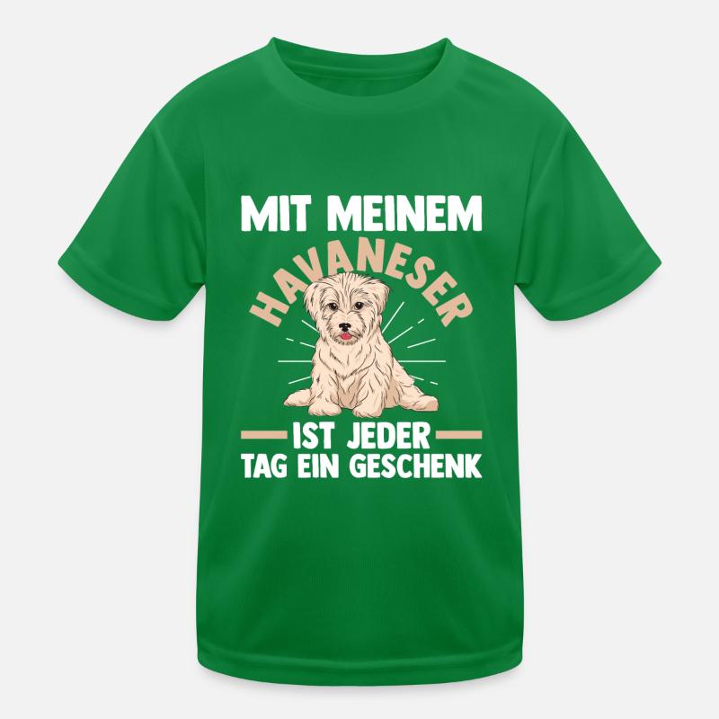 Hund Havaneser Kinder Funktions-T-Shirt