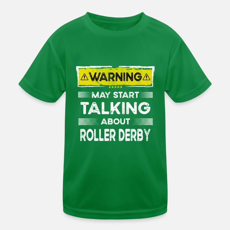 En parlant de Roller derby drôle T-shirt sport Enfant