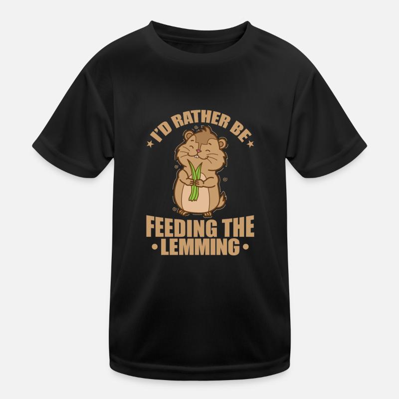 I'd rather be feeding the Lemming Rodent Kids Functional T-Shirt