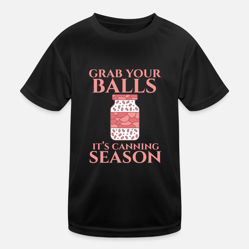 Attrapez vos balles C’est conservateur de saison de mise en conserve T-shirt sport Enfant