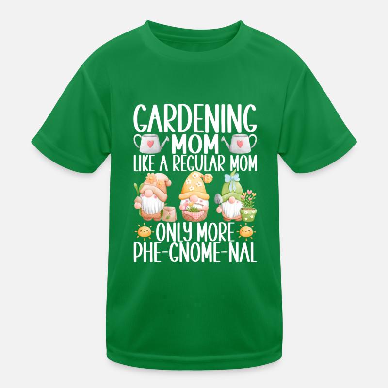 Gartenzwerge Gartenarbeit Kinder Funktions-T-Shirt