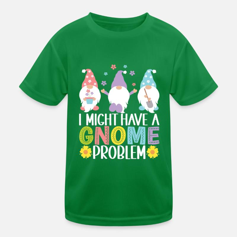 Gartenzwerge Gartenarbeit Kinder Funktions-T-Shirt