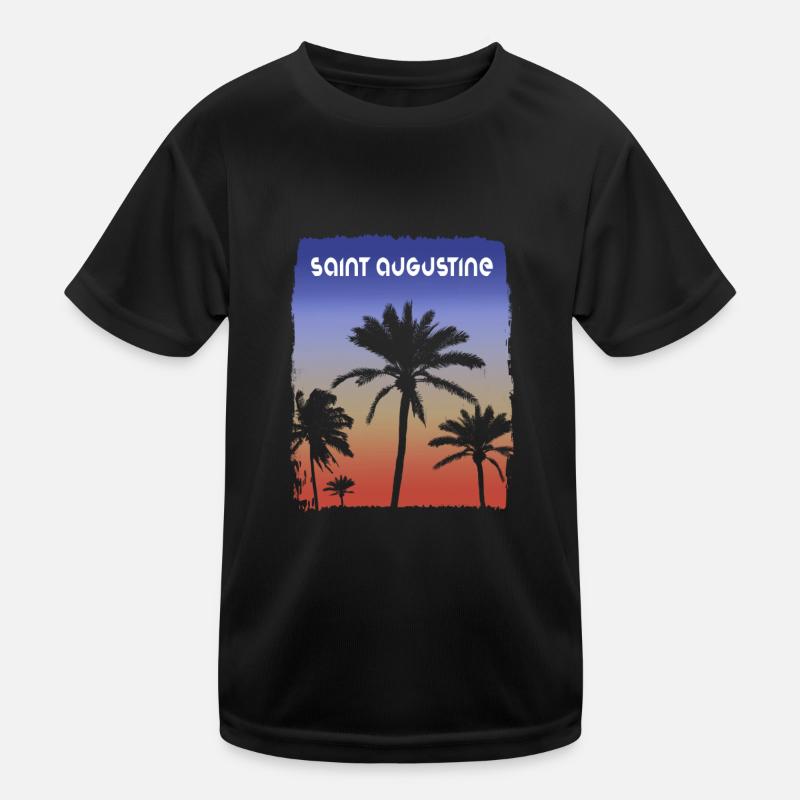 Saint Augustine Floride coucher de soleil vacances Souvenir T-shirt sport Enfant