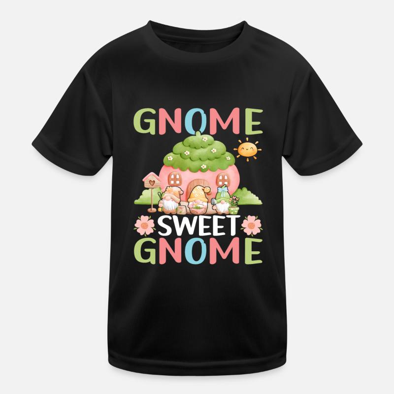 Gartenzwerge Gartenarbeit Kinder Funktions-T-Shirt