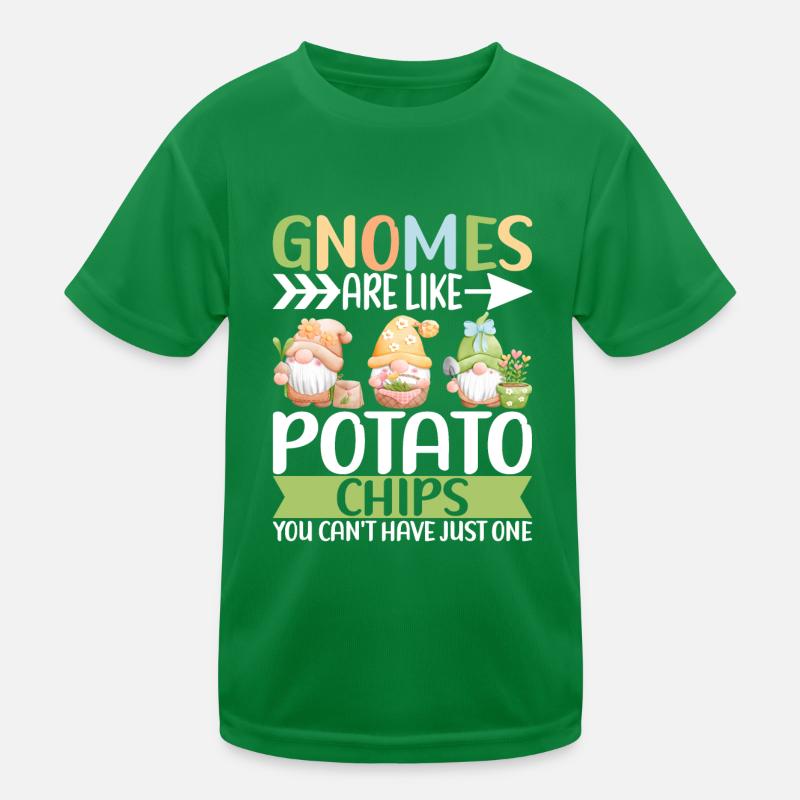 Gartenzwerge Gartenarbeit Kinder Funktions-T-Shirt