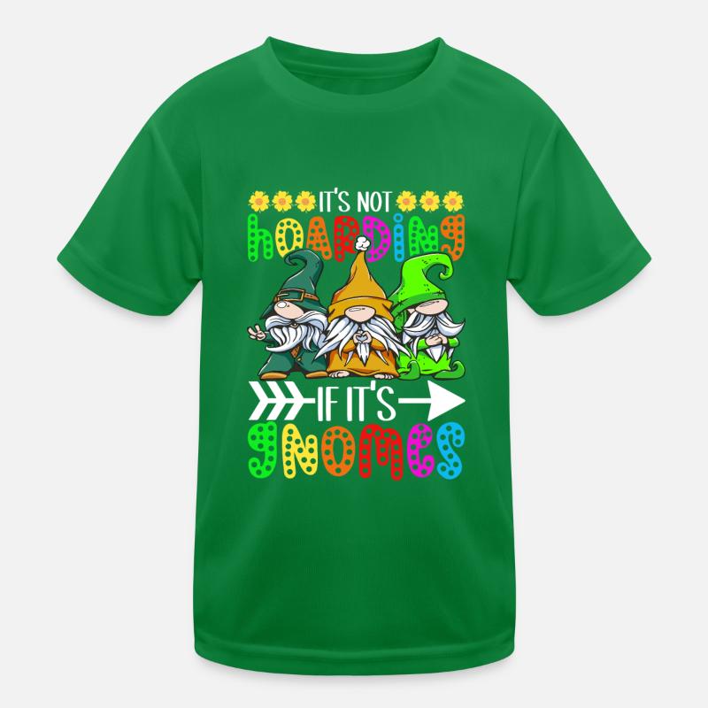 Gartenzwerge Gartenarbeit Kinder Funktions-T-Shirt