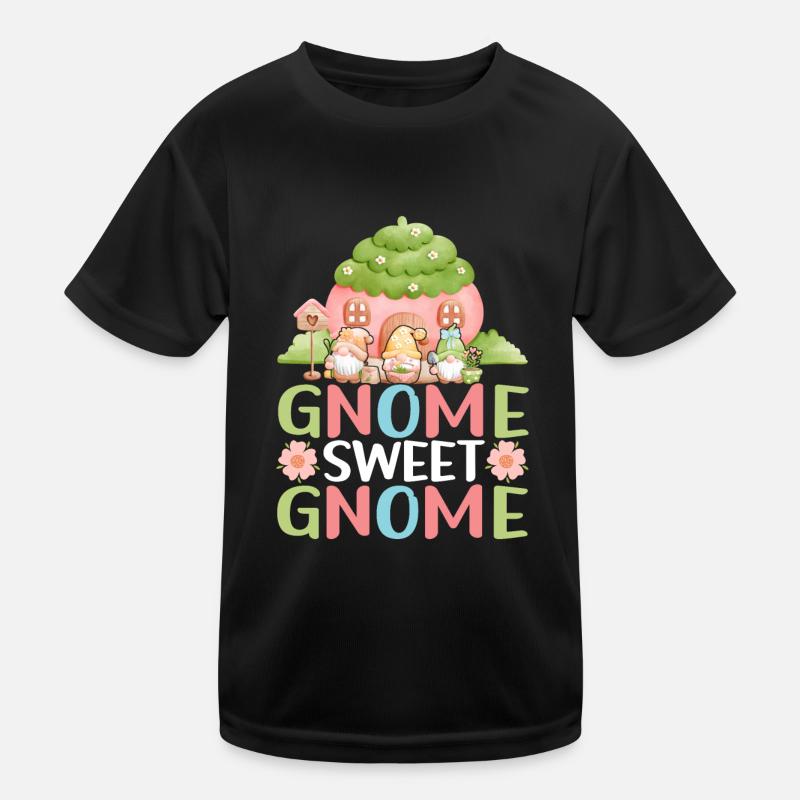 Gartenzwerge Gartenarbeit Kinder Funktions-T-Shirt