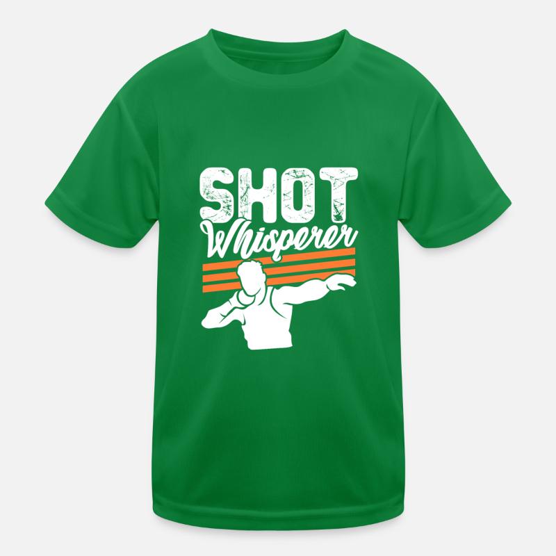 Shot Whisperer Lancer de balle lourd Lancer du poids T-shirt sport Enfant