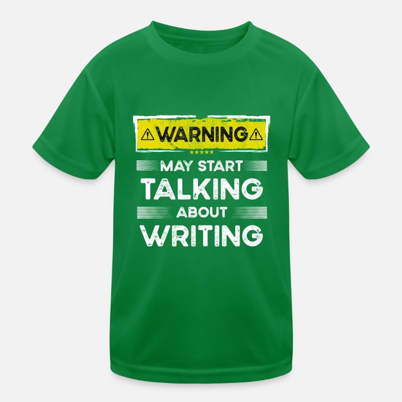 Talking about Writing funny Kinder Funktions-T-Shirt