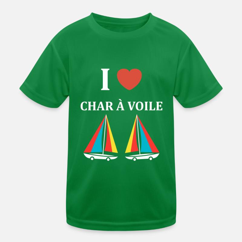 Humour Char à voile T-shirt sport Enfant
