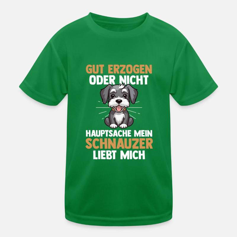 Riesenschnauzer Hund Schnauzer Kinder Funktions-T-Shirt