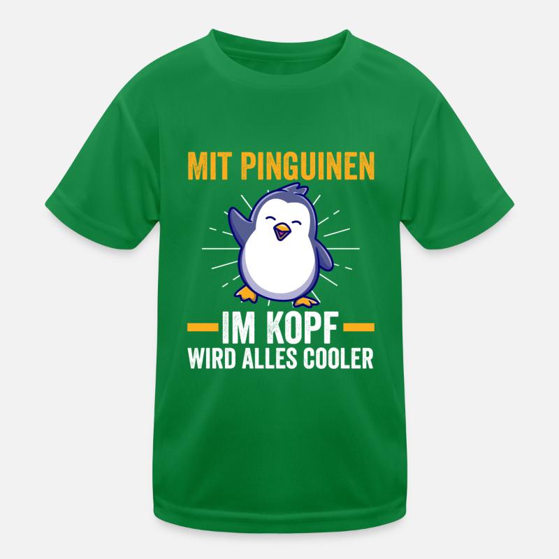 Cute Penguin Kids Functional T-Shirt