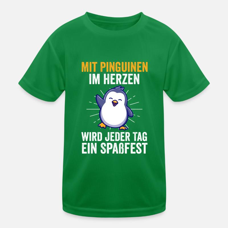 Cute Penguin Kids Functional T-Shirt