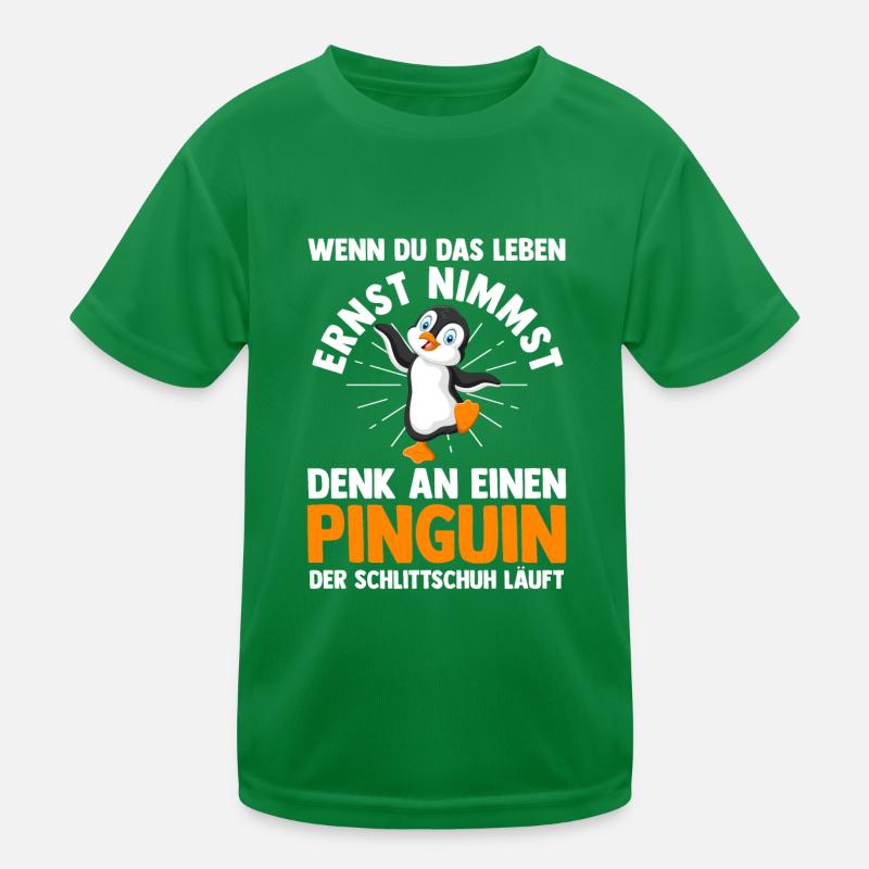 Pingouin de café T-shirt sport Enfant