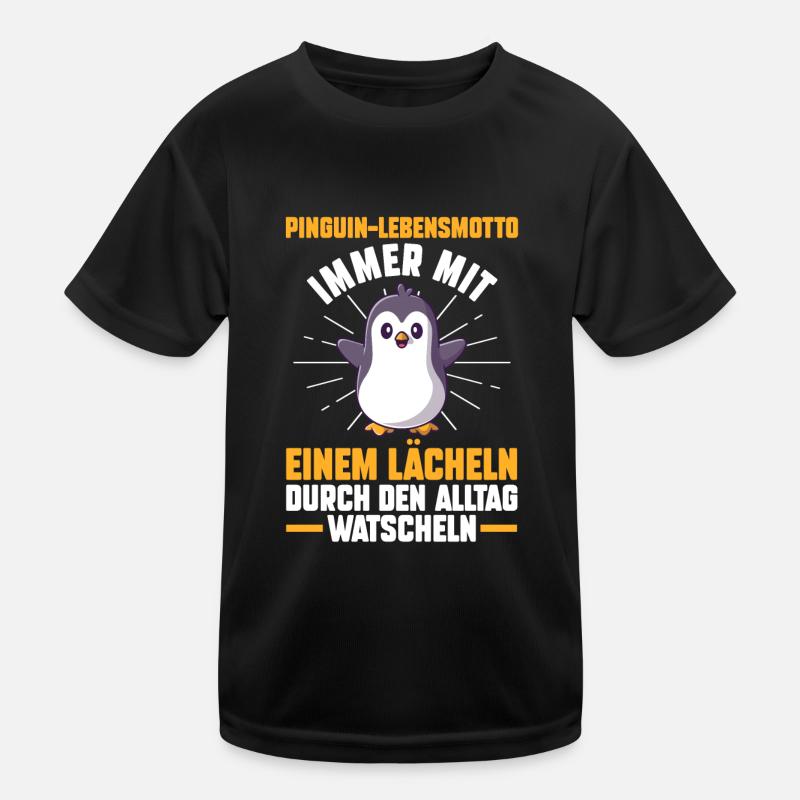 Süße Pinguin Kinder Funktions-T-Shirt