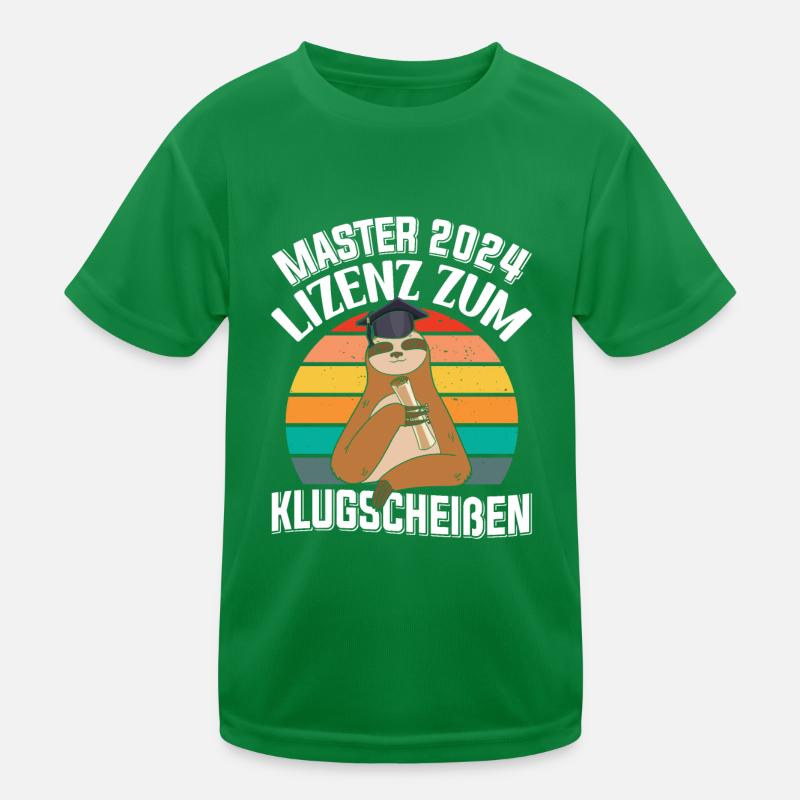 Master 2024 Licence à Clever Sloth T-shirt sport Enfant