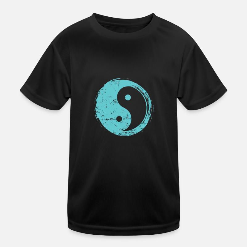 Yin Yang Symbol Zeichen Harmonie Kinder Funktions-T-Shirt