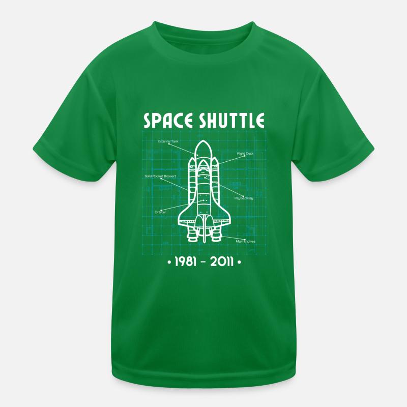 Navette Spatiale, Fusée, Plan, Espace, Astronaute T-shirt sport Enfant