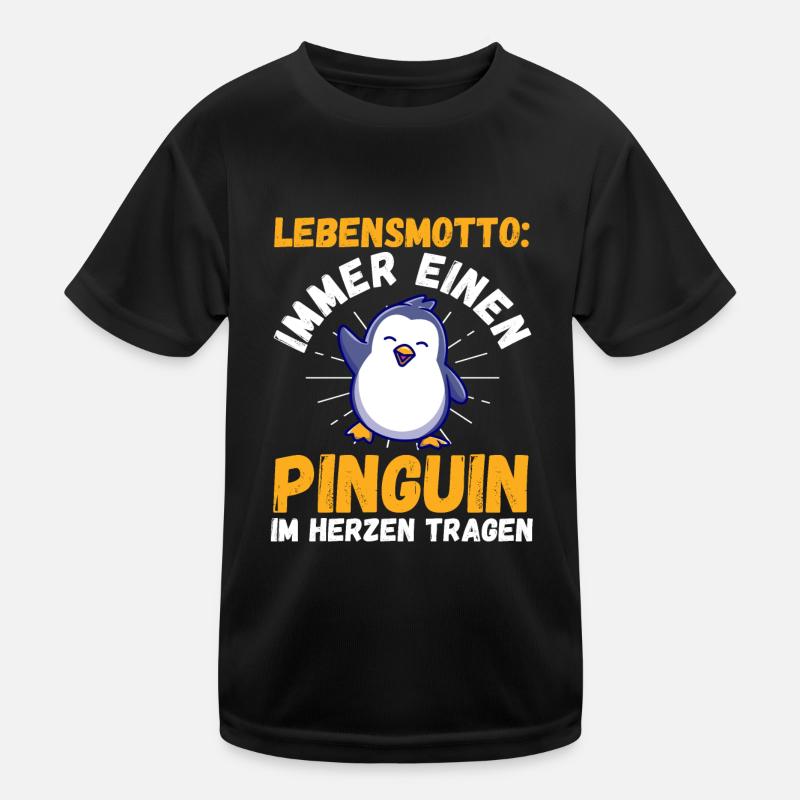 Süße Pinguin Kinder Funktions-T-Shirt
