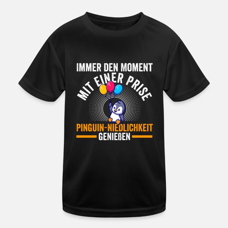 Süße Pinguin Kinder Funktions-T-Shirt