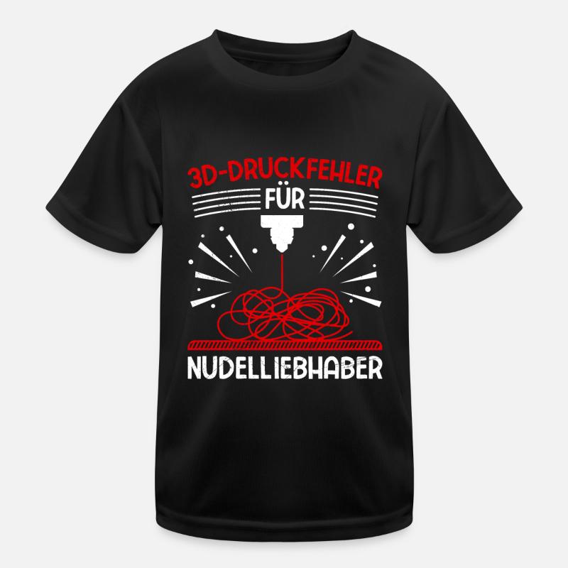 3D Printing Errors for Noodle Lovers 3-D Printing Kids Functional T-Shirt