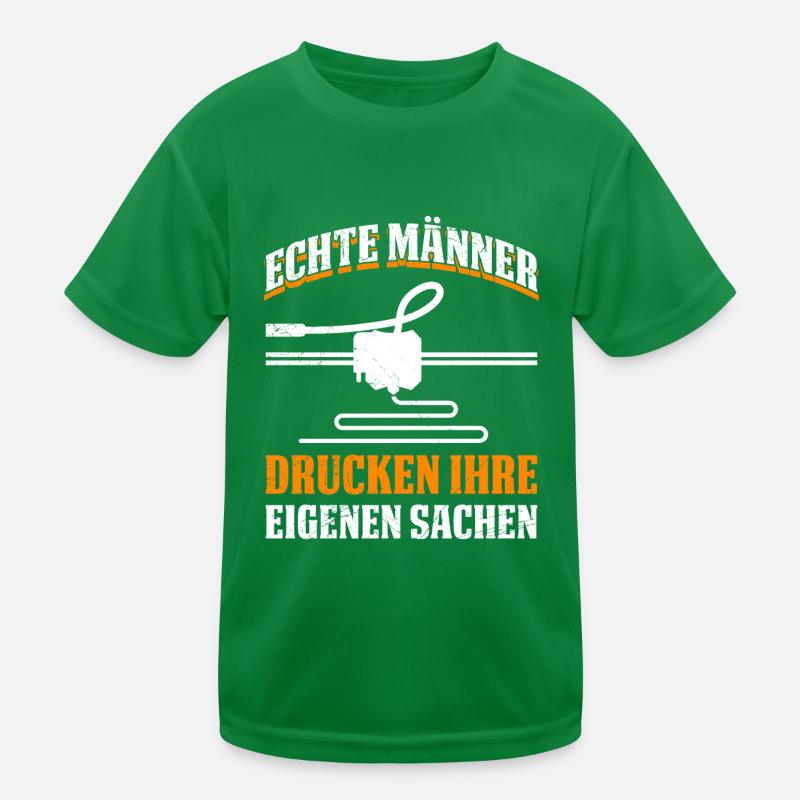 Nerd de l’impression 3D De vrais hommes impriment leurs trucs T-shirt sport Enfant