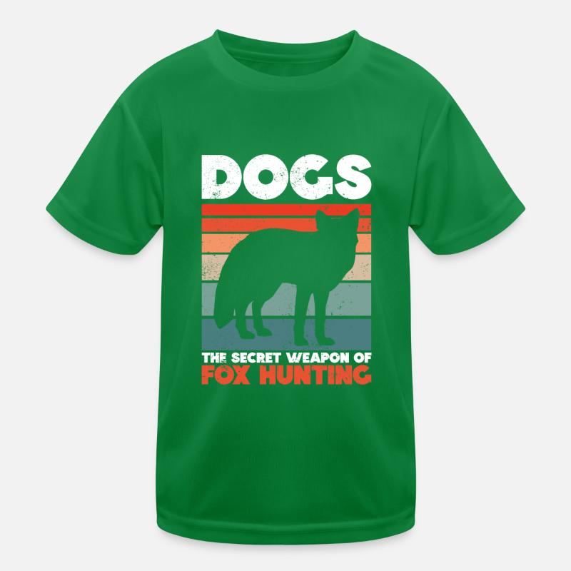 Fuchsjagd Geschenke Jagdhund Kinder Funktions-T-Shirt