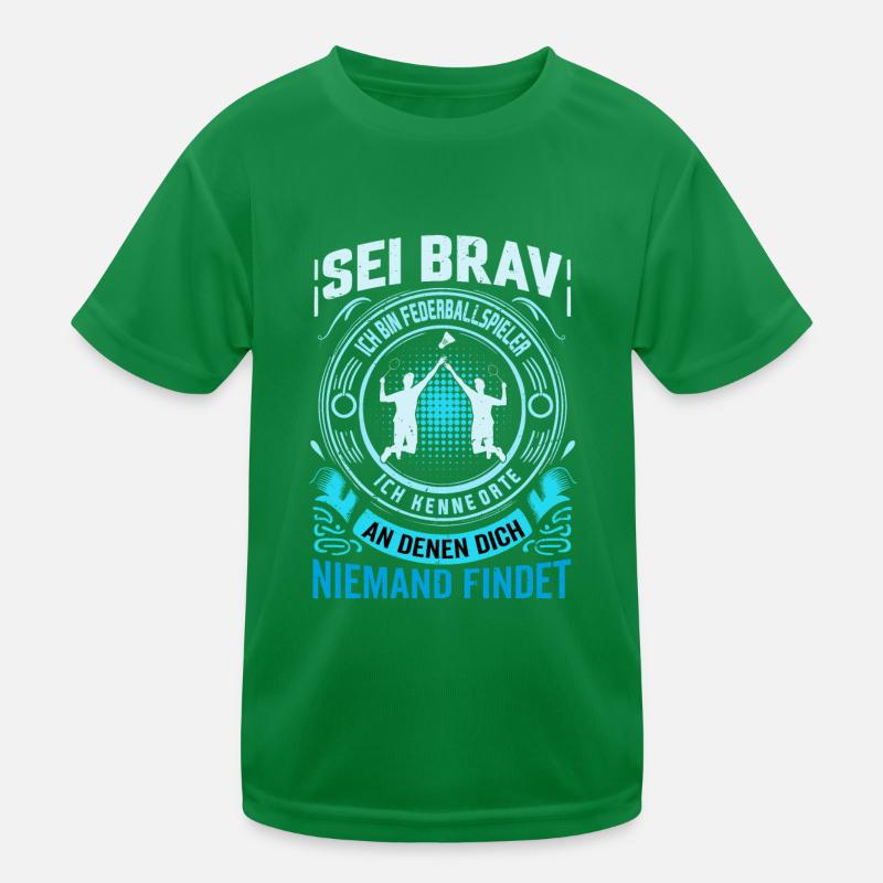 Badminton - Play Where The Wifi Is Weak Kinder Funktions-T-Shirt