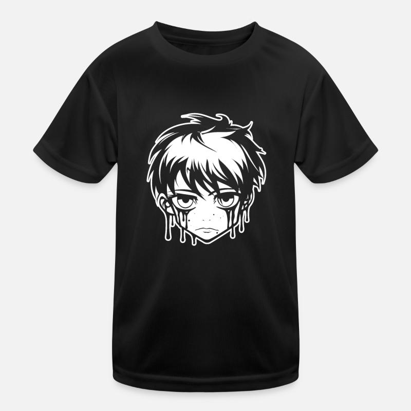 Emo Gothic Kinder Funktions-T-Shirt