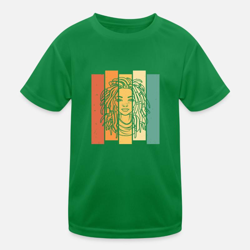 Dreadlocks de cheveux Rasta Dreads T-shirt sport Enfant