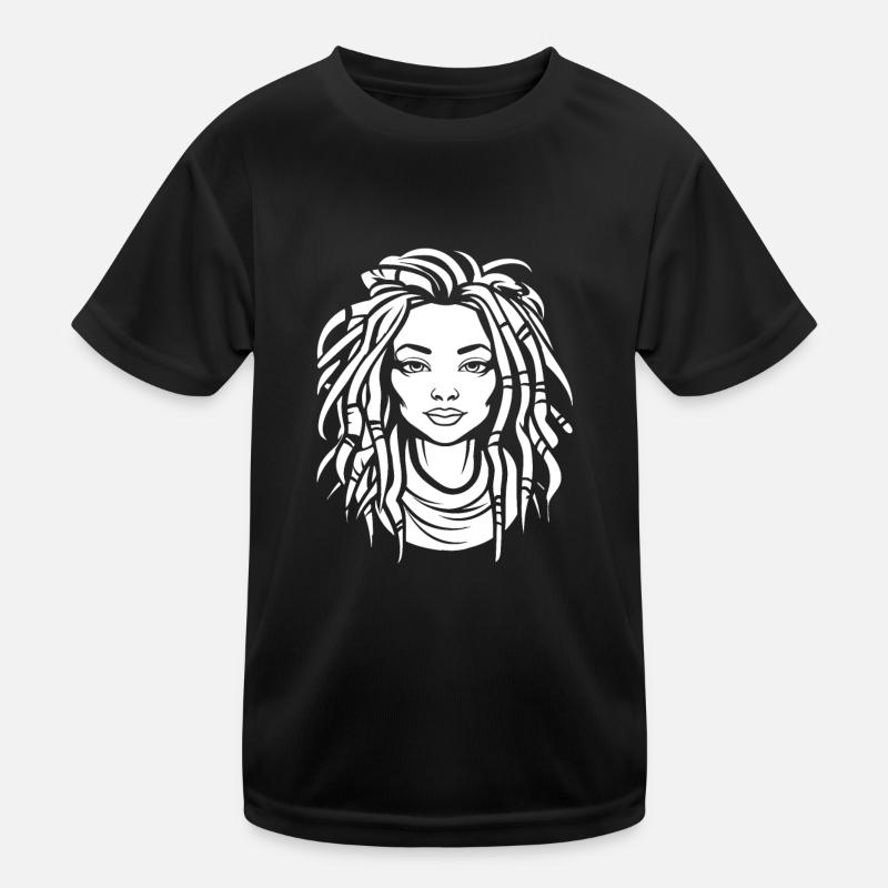 Dreadlocks de cheveux Rasta Dreads T-shirt sport Enfant