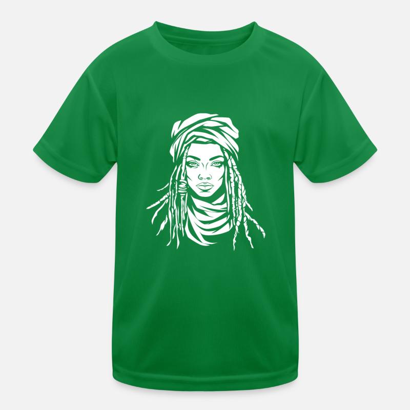 Rasta Haare Dreadlocks Dreads Kinder Funktions-T-Shirt