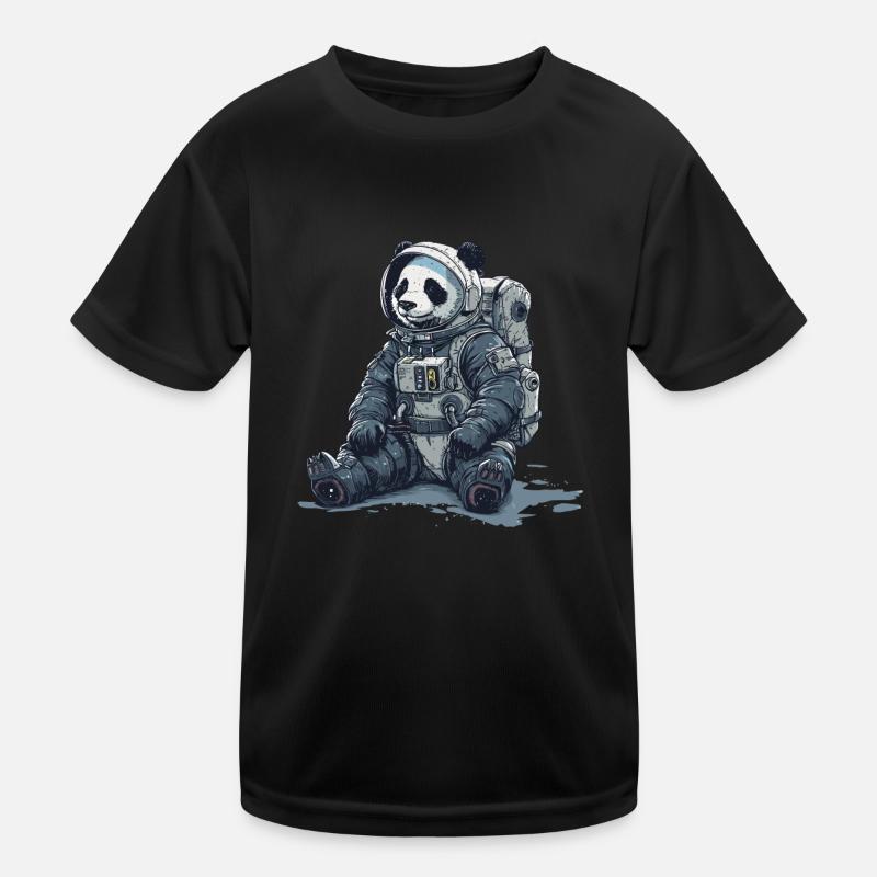 Panda Astronaut - Bamboo Rocket Adventures Kinder Funktions-T-Shirt