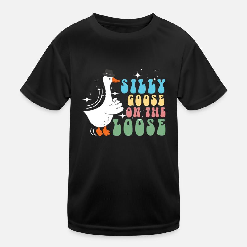 L’oie stupide en liberté T-shirt sport Enfant