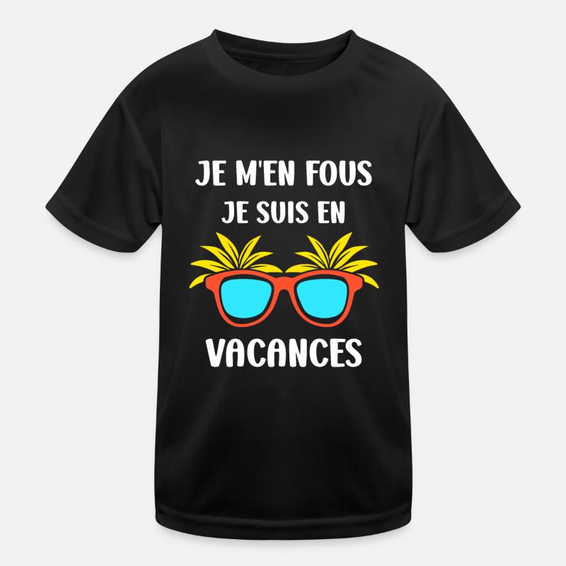 je suis en vacances T-shirt sport Enfant