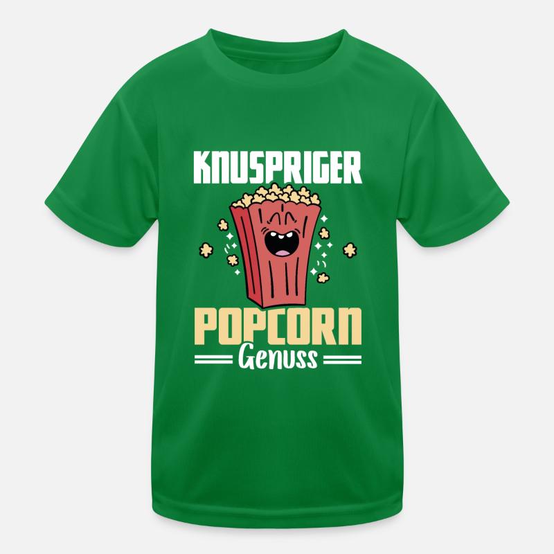 Crispy Popcorn Delight - Popcorn Machine Kids Functional T-Shirt