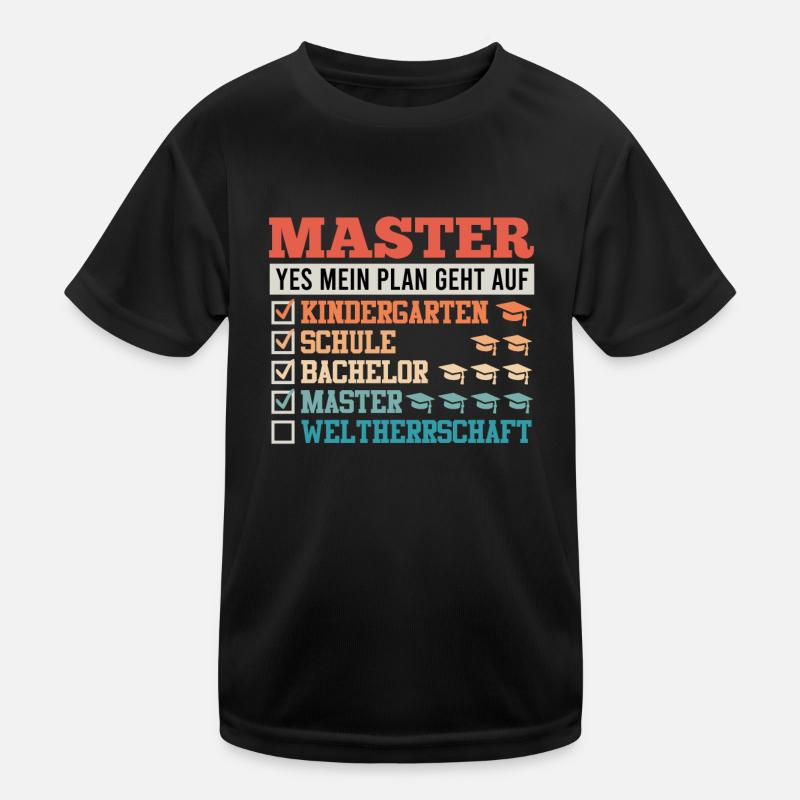 Master's Degree Master's Degree Passed Master's Thesis Kids Functional T-Shirt