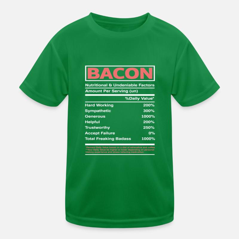Speck Bacon Nährwerte Kinder Funktions-T-Shirt