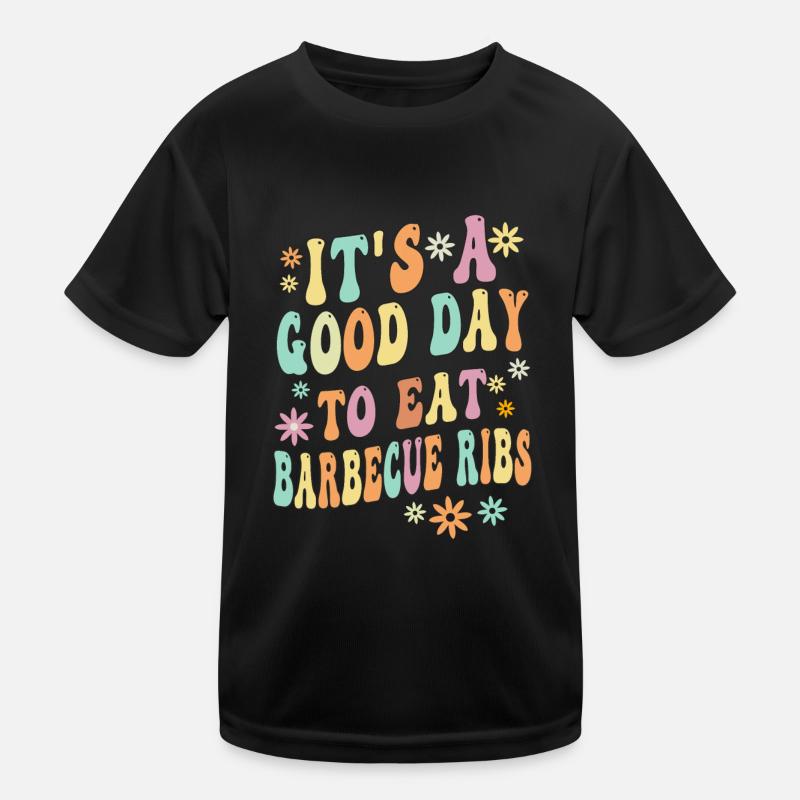 Grillrippen-spruch Kinder Funktions-T-Shirt