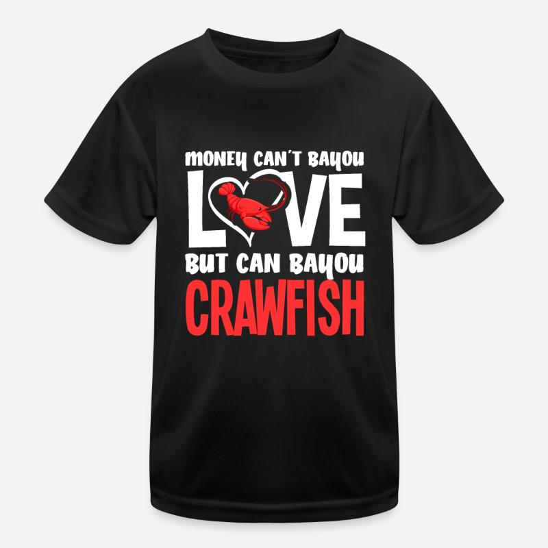 Crawfish Pun Happy Seafood Kids Functional T-Shirt