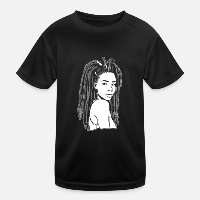 Dreadlocks de cheveux Rasta Dreads T-shirt sport Enfant