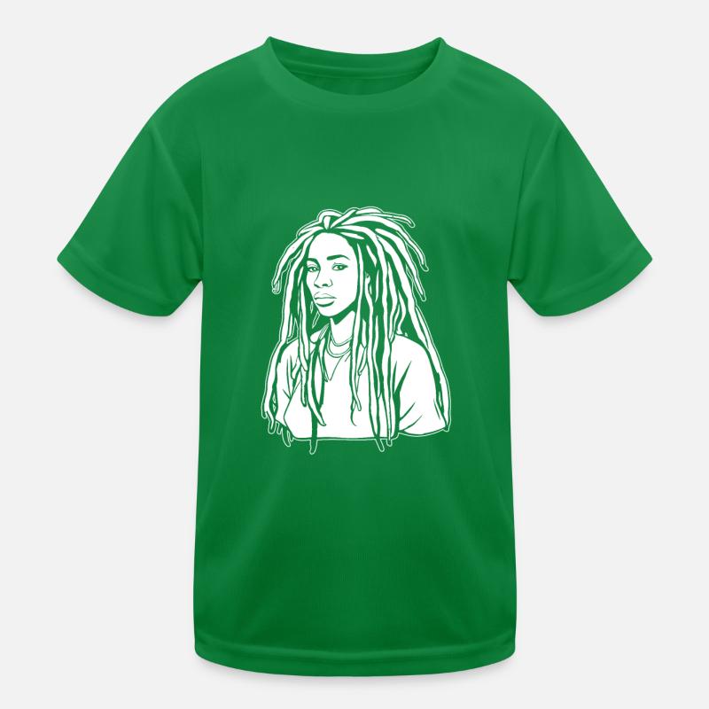 Rasta Haare Dreadlocks Dreads Kinder Funktions-T-Shirt
